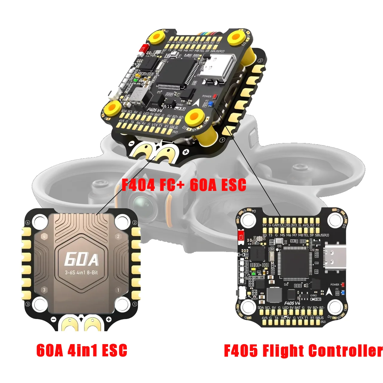 Speedybee F405 V4 Bls 55A Stack - SpeedyBee F405 V4 スタック + BLS